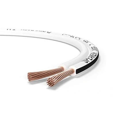 Bild av Oehlbach Speaker Wire SP 7 Stereo HI FI högtalarkabel boxkabel med OFC (syrefri koppar) 2 x 0,75 mm² minispole vit 20 meter