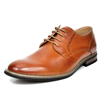 Bild av Bruno Marc klassiska Oxfords formella finskor brogues Derbys för affärer, bröllop och fest, Brun, 41 EU