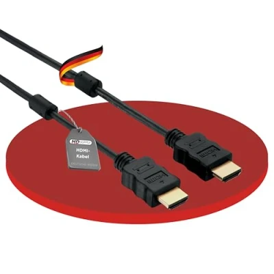 Bild av HDSupply HC055 015E High Speed Micro HDMI kabel med Ethernet, A kontakt (19 polig) till D stifts), 2 delad skärmad, förgyllda kontakter, 1,5 m, svart