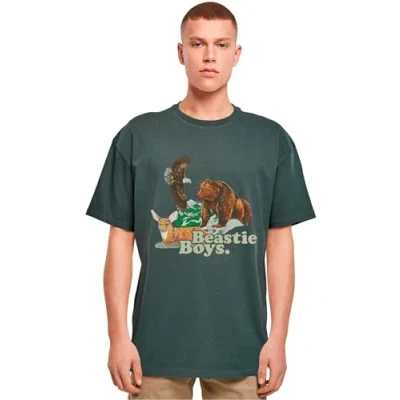 Bild av Mister Tee Tshirt med print, Storlek: XS, Bottlegreen