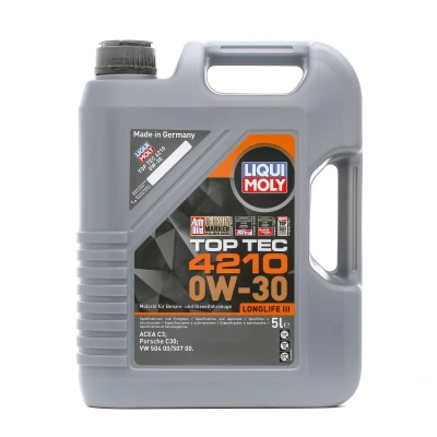 Bild av Liqui Moly Top Tec 4210 0W 30 5I Huile moteur 21605 VOLKSWAGEN: Golf Sportsvan, CADDY 4 Kasten, Amarok Pick up, AUDI: A6 C7 Berline, Allroad