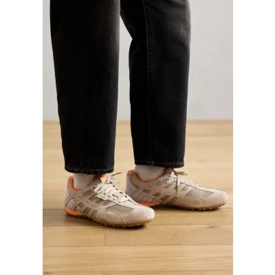 Bild av Geox Snake Original Sneakers, Storlek: 47, Sand Skinn och textil