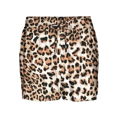 Bild av VERO MODA Vmeasy Joy Nw WVN Ga shorts, Tan/Aop: leo, XS