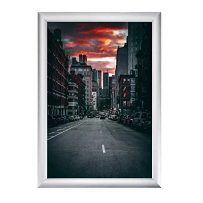 Bild av Albyco Fotoram för affischer färg: aluminium A4 format foton eller andra bilder storlek A4, 21 x 29,7 cm, 19 mm