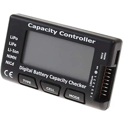 Bild av RC cellmeter 7 digital batterikapacitet kontrollkontroll testare spänningstestare för LiPo Life Li ion NiMH Nicd cellmätare
