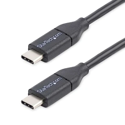 Bild av StarTech.com USB C kabel, St/St, 0,5 m, 2.0, laddkabel, 2.0 Typ C, kort kabel