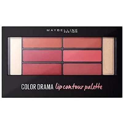 Bild av Maybelline New York läpppalett, färgsensationell läppkonturpalett, blusad bombskal, 1 pack (1 x st.)