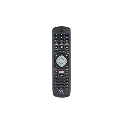 Bild av DCU TECNOLOGIC Philips fjärrkontroll LCD/LED TV kompatibel med Netflix knapp Svart