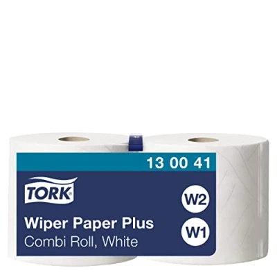 Bild av Tork Avtorkningspapper Plus vit W1/2, allround, 2 x 750 ark, 130041