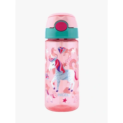Bild av Nuby Soft Straw Push Vattenflaska Enhörning 540 ml, Rosa