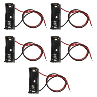 Bild av the Lord of Tools 5 st 12 V A23L 23A plast fjäderklämma batterihållare fodral med trådledningar lämplig för 1 x batteri A23 8LR932 MN21 V23GA LR23