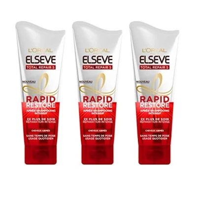 Bild av L&#039;ORÉAL PARIS intensiv balsam bittert hår reparationsvård berikad med keratin elsève total reparation 5 180 ml