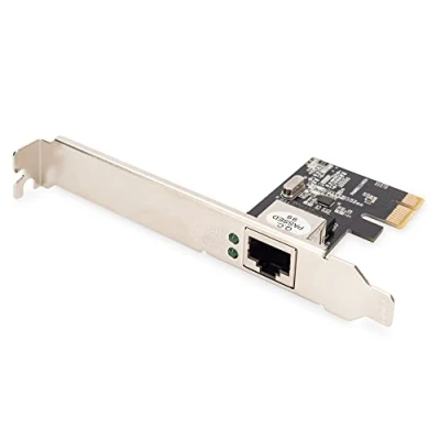 Bild av DIGITUS Gigabit Ethernet nätverkskort 1 RJ45 port PCI Express Realtek RTL8111H inkl. lågprofilpanel 10/100/1000 Mbps