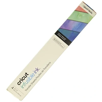 Bild av Cricut Överföringsark med infusibelt bläck 4 ark 30 cm x akvarelltryck mönster för EasyPress, Maker, Explore Air 2