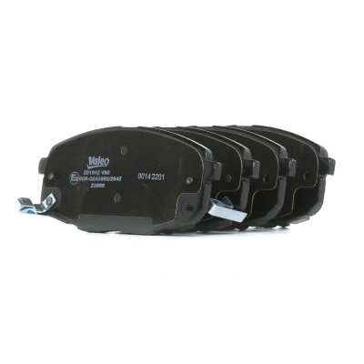 Bild av VALEO 301842 Jeu de plaquettes frein FIRST Essieu avant contact signal d&#039;usure inclus avec tôle anti bruit HYUNDAI: ix20, i30 I 3/5 portes