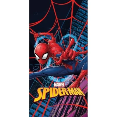 Bild av Halantex SPIDERMAN Spindelmannen Strandhandduk Strand Badhandduk 100 % Bomull Storlek 70 x 140 cm Flerfärgad SPM 218T