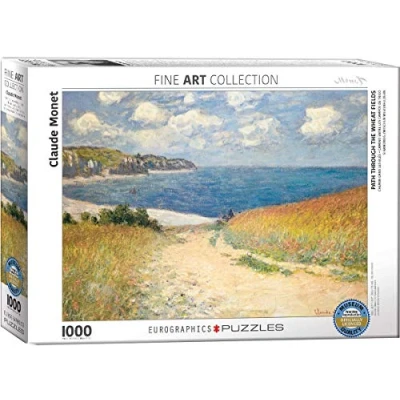 Bild av Eurographics PATH Through THE Wheat Fields Claude Monet Pussel för barn, Storlek: One Size, Multi coloured
