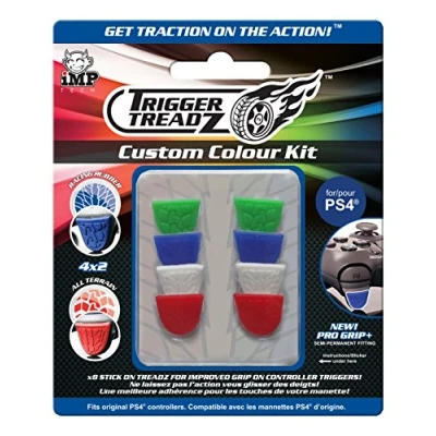 Bild av iMP TECH Trigger Treadz TT Custom Colour Kit: 8 Pack Set for PS4 Miscellaneous Tillbehör till spelkonsol Sony PlayStation 4