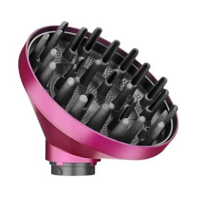 Bild av Xaosin Diffusortillbehör för Dyson Airwrap HS05 HS03 HS01, diffusor hårlockare bärbart diffusormunstycke hårdiffusortillbehör, omvandla Curling Styler till en hårtork Rosenröd