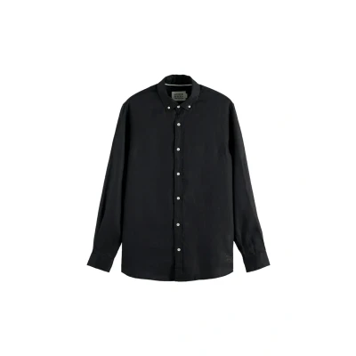 Bild av Scotch &amp; Soda CORE Button DOWN Skjorta, Storlek: Large, Schwarz
