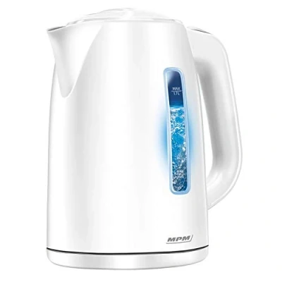 Bild av Bouilloire électrique sans fil. 1,7 litres, filtre anti calcaire, base 360 MPM MCZ 66220WBlanc