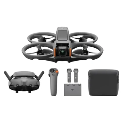 Bild av DJI Avata 2 flyg mer kombo (3 batterier), FPV drönare med 4K kamera, Akrobatik ett tryck, Inbyggt propellerskydd, Kameradrönare Goggles 3 och RC Motion