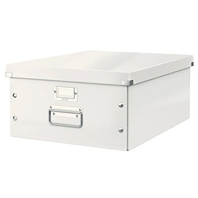 Bild av Leitz WOW Click And Store Förvaringsbox, Med Lock, A3, Vit, 60450001
