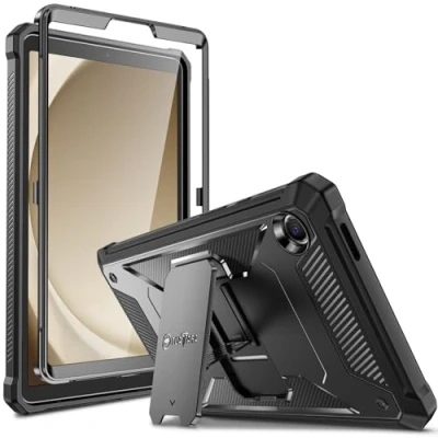 Bild av Fintie Fodral för Samsung Galaxy Tab A9 8,7 tum 2023, helkroppsrobust hybridstativ skyddsfodral med inbyggd skyddsfilm Tablet SM X110/X115/X117, svart