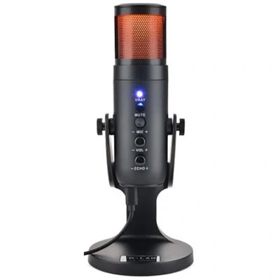 Bild av The G Lab K Mic Natrium RGB spelmikrofon högkvalitativt ljud, anti vibrationsstöd idealisk USB skrivbordsmikrofon, streaming, podcast, twitch, Youtube för PC/PS4/PS5 ny 2022