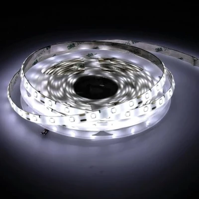 Bild av Jandei LED Strip 5 m 12V för utomhus IP65, kallt ljus 6000K, 300 lysdioder, SMD2835, vattentäta lampor 6W låg förbrukning, med lim, skärbar var 5:e cm (strömförsörjning ingår ej)