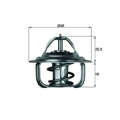Bild av MAHLE ORIGINAL TX 1 79D Thermostat d&#039;eau 79 48 avec joint d&#039;étanchéite OPEL: Astra G CC, Corsa B 3/5 portes, F Berline, VOLKSWAGEN: GOLF