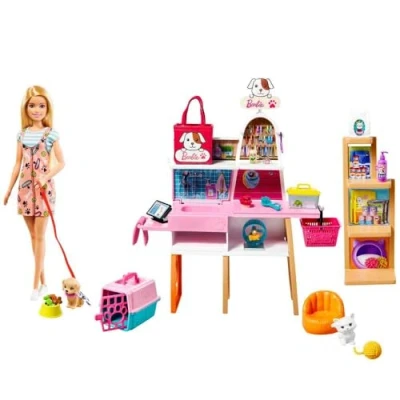 Bild av Barbie Lekset Med Docka Djuraffär