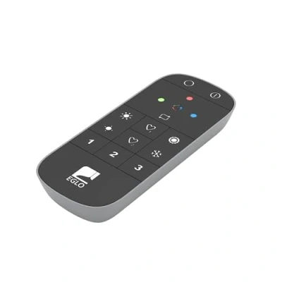 Bild av EGLO connect.z Smart Home fjärrkontroll 2.0, ZigBee, tillbehör till lampor av plast i svart och grått, batteridriven