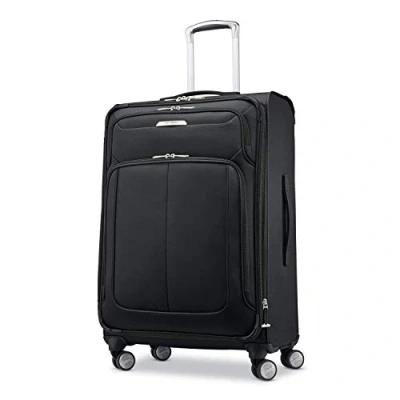 Bild av Samsonite Solyte Dlx Softside expanderbart bagage med spinner hjul, Midnattssvart, Checked Medium 25 Inch, hjul