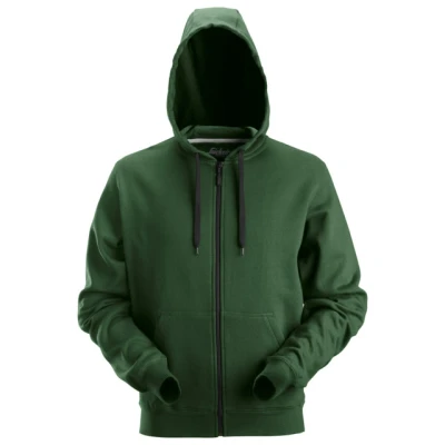 Bild av TRÖJA HOODIE CLASSIC ZIP SKOGSGRÖN STL M Beijerbygg Byggmaterial