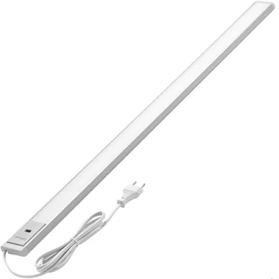 Bild av Oktaplex Riva underskåp ljus kök LED 90 cm dimbar varmvit 730 lm platt köksbelysning med sensor under skåp 10 W silver