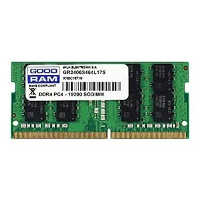 Bild av Goodram GR2400S464L17S/4G 4 GB DDR4 2400 MHz minnesmodul Minnesmoduler (4 GB, 1x DDR4, MHz, 260 pin SO DImm, grön)