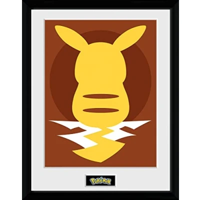 Bild av ABYstyle POKEMON Framed print Pikachu Silhouette 25&quot; Bild