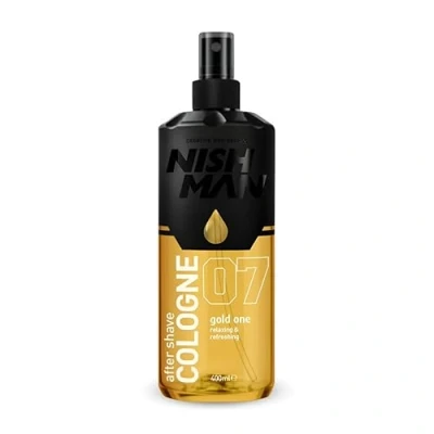 Bild av NISHMAN Aftershave Cologne 07 Gold One 400ml Uppfriskande Doft för den Moderna Mannen Perfekt Efter Rakning Långvarigt Skydd och Återfuktning
