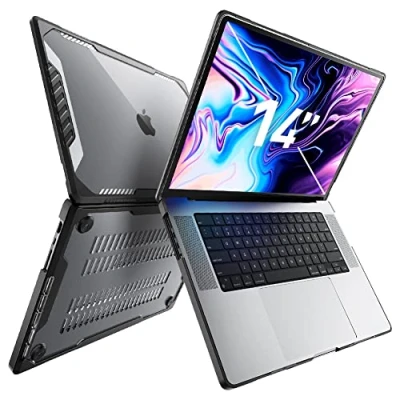 Bild av SUPCASE Enhörningsskalbagge fodral för MacBook Pro 14 tum (2023/2022/2021) M3/M3 Max/M2 /M2 Max/M1 /M1 Max, hårt skal med dubbla lager skyddande Touch ID