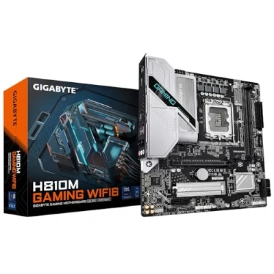 Bild av GIGABYTE H810M GAMING WIFI6 motherboard Micro ATX LGA1851 socket H810 Moderkort Intel DDR5 RAM