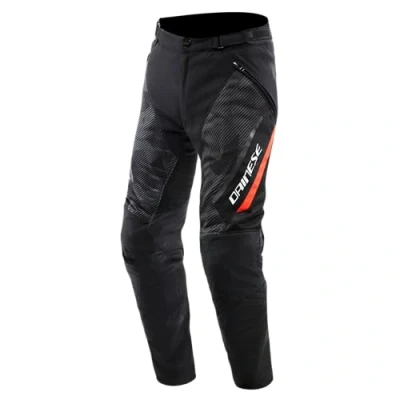Bild av Dainese Drake 2 Super Air Tex Byxor, ventilerade motorcykelbyxor, sommarsäsongsbyxor, herr, svart/antracit/rött, 64