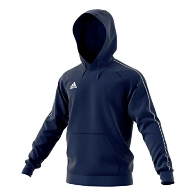 Bild av adidas Unisex barn Core 18 huvtröja Mörkblå/vit 10 Years