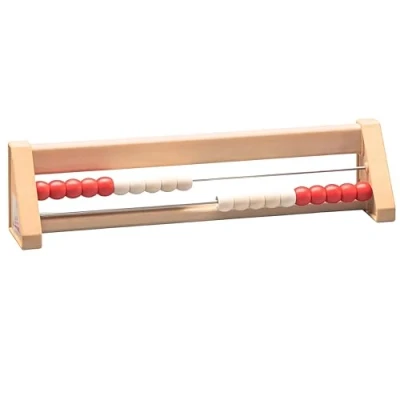 Bild av Wissner Active Learning 20 Student&#039;S Abacus, Re Wood röd/vit, sluttande version