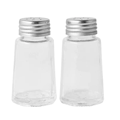 Bild av Salter 750 CLXR salt och pepparströarset uppsättning av 2 miniglapeppar saltströare, BPA fri, kapacitet: 30 g/1 oz salt, 15 g/0,5 peppar, påfyllningsbar design, lock i rostfritt stål, 7 x 4