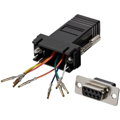 Bild av StarTech.com GC98FF DB9 till RJ45 modulär adapter (Bu/Bu) svart