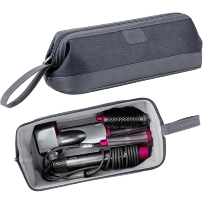 Bild av Bärbar reseförvaringsväska kompatibel med Dyson Supersonic hårtork/Dyson Airwrap Styler/Dyson Corrale plattång, Grått, Resa
