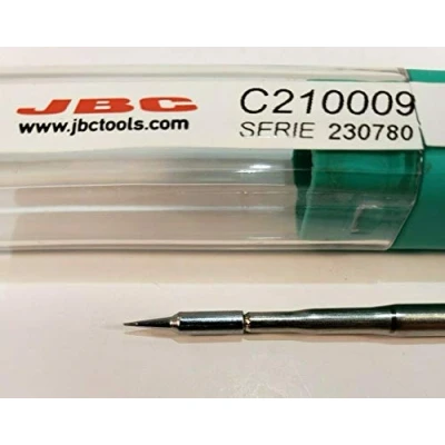 Bild av JBC Lödspetsserie C210, rund form, C210009/Ø 0,2 mm, rak C210009 (lödpatron lödpatron lödspets loetpatron T210 A AD2210 2210 C210)
