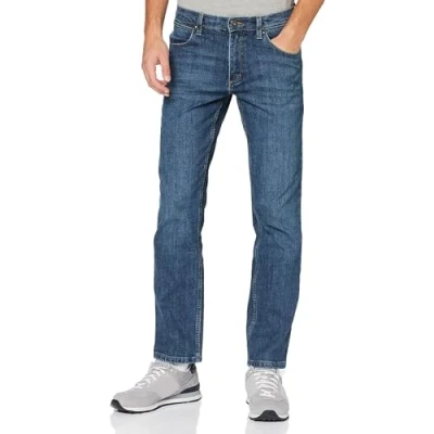 Bild av Wrangler mäns röda Kabel raka jeans, Autentisk blå, 40W X 30L