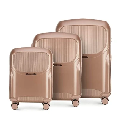 Bild av WITTCHEN Lady 2 Line Kabinväska liten resväska Hytt Handbagage av Slitstark polykarbonat Förlängningsbart handtag Lås med TSA Fyra hjul Storlek Dämpad rosa